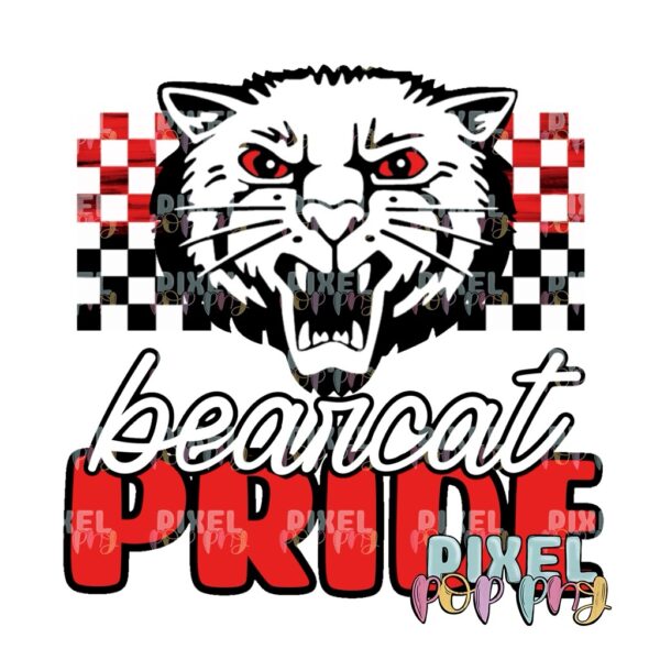 Bearcat Pride Retro | School Spirit Sublimation Design | Mascot Sublimation | Sublimation | DTF | Digital Download