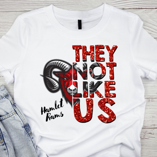 They Not Like Us - Hamlet Rams | Mascot Sublimation | Mascot Digital Art Design | Sublimation | DTF | Digital Download - Image 2