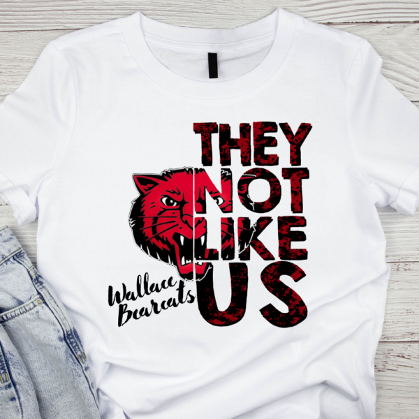 They Not Like Us - Wallace Bearcats 2 | Mascot Sublimation | Mascot Digital Art Design | Sublimation | DTF | Digital Download - Image 2